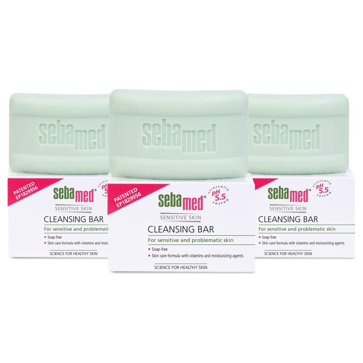 Sebamed Cleansing Bar Reinigingsbar 3 x 100 g - Voordeelverpakking