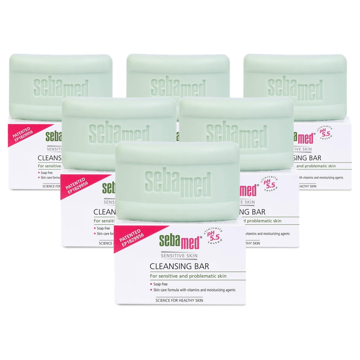 Sebamed Cleansing Bar Reinigingsbar 6 x 100 g - Voordeelverpakking