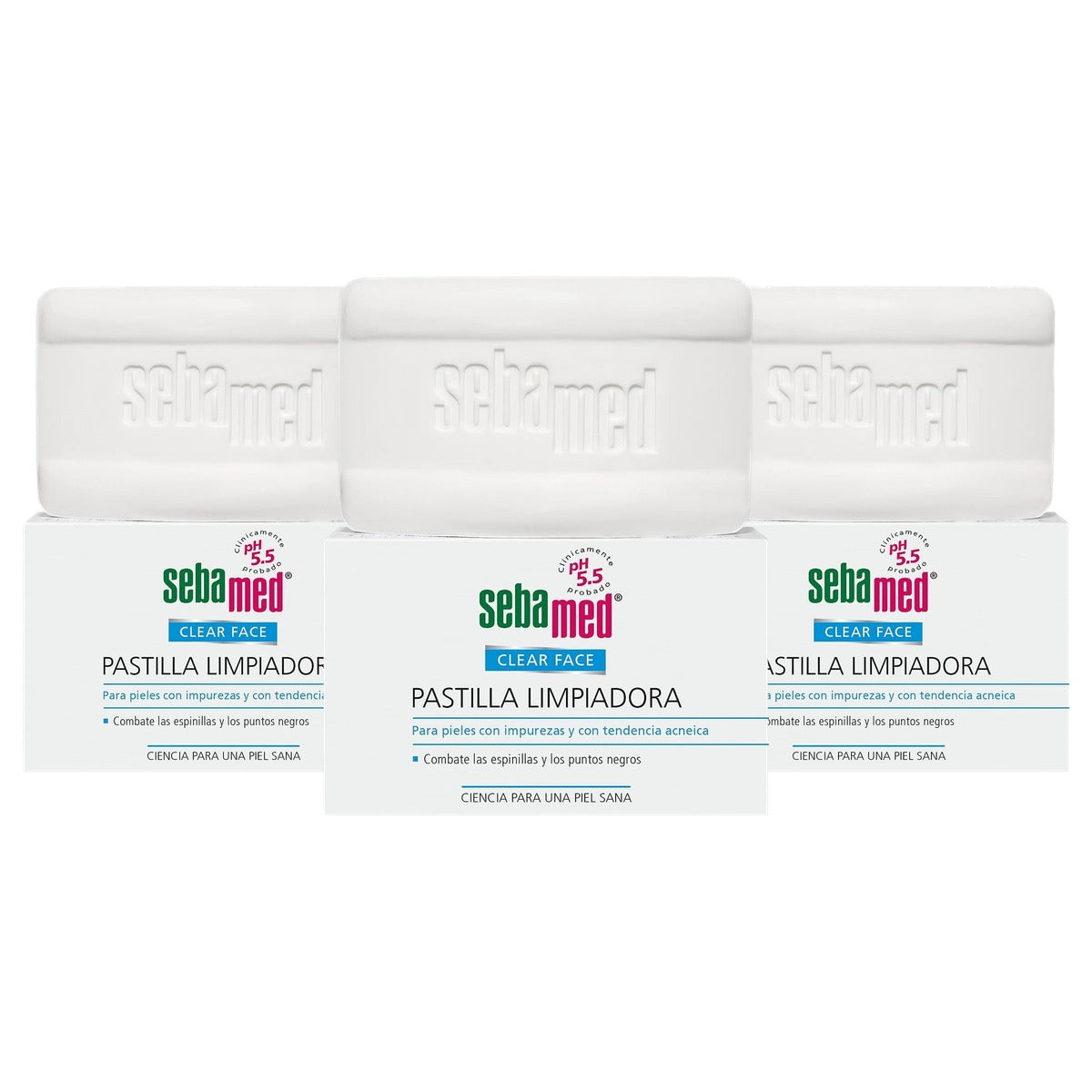 Sebamed Clear Face Pastilla 3 x 100 g - Voordeelverpakking