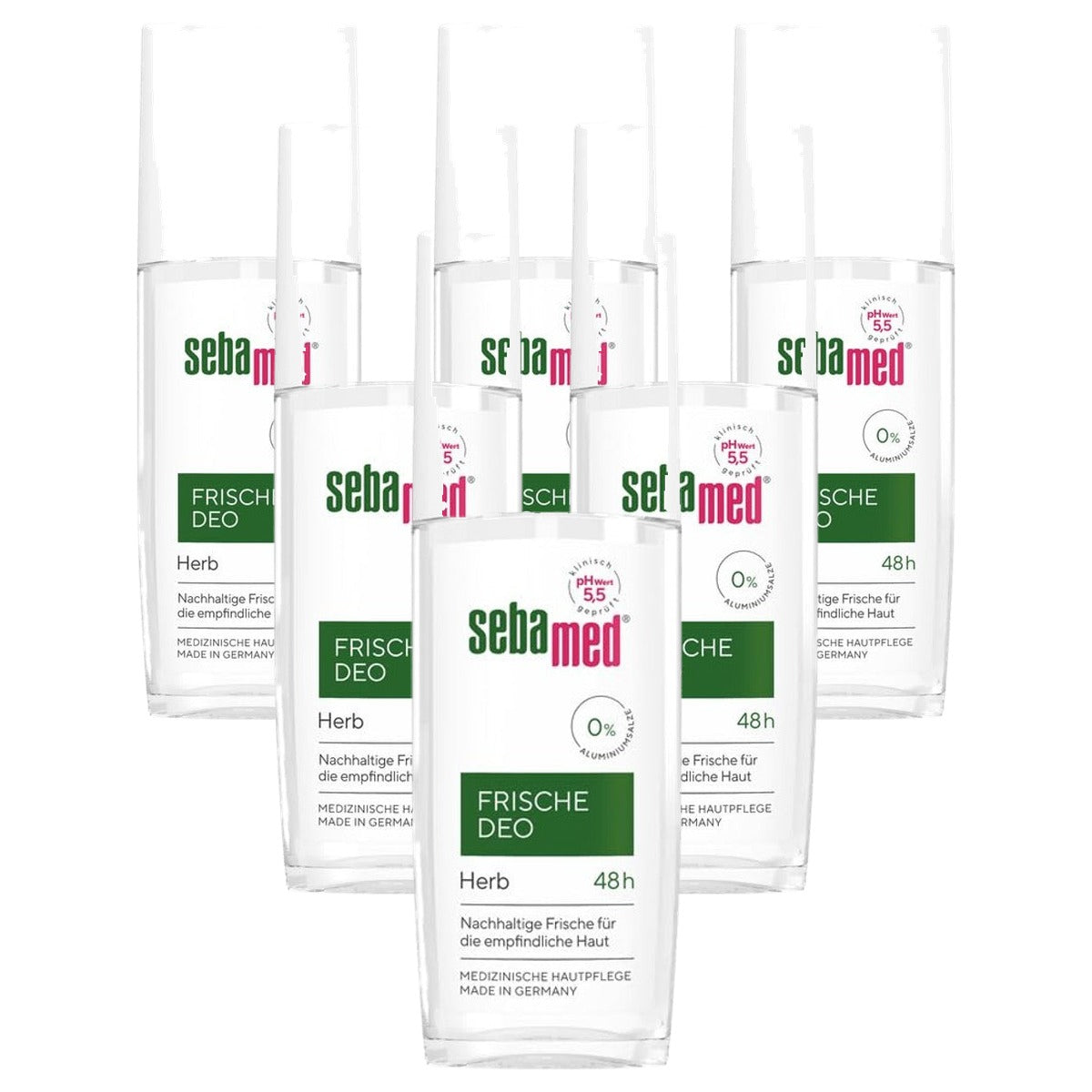 Sebamed Deodorantspray frisse deodorant 6 x 75 ml - Voordeelverpakking