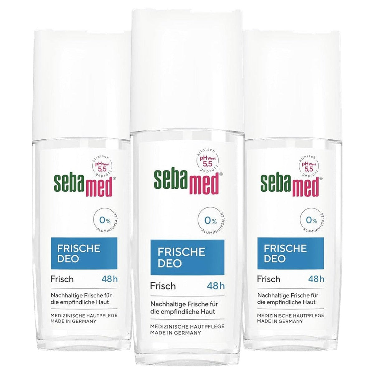 Sebamed Deospray frisse deodorant 3 x 75 ml - Voordeelverpakking