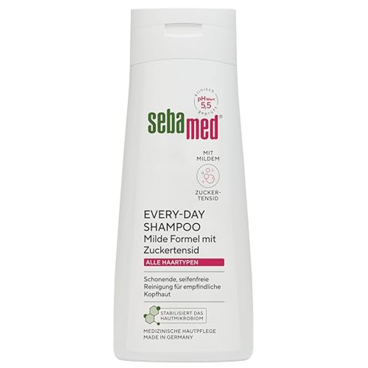 Sebamed Every-Day Shampoo 200 ml, haarshampoo voor dames en heren, zachte, zeepvrije reiniging voor de gevoelige hoofdhuid, bijzonder mild door suikertensideformule, geschikt voor alle haartypes door Sebamed nu bij Huishoudvoordeel
