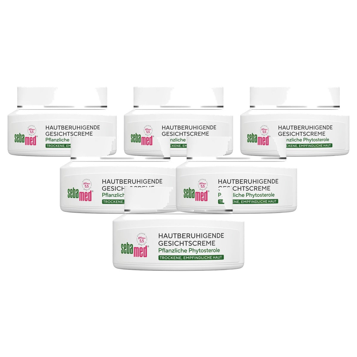 Sebamed Huidkalmerende gezichtscrème droge huid 6 x 50 ml - Voordeelverpakking