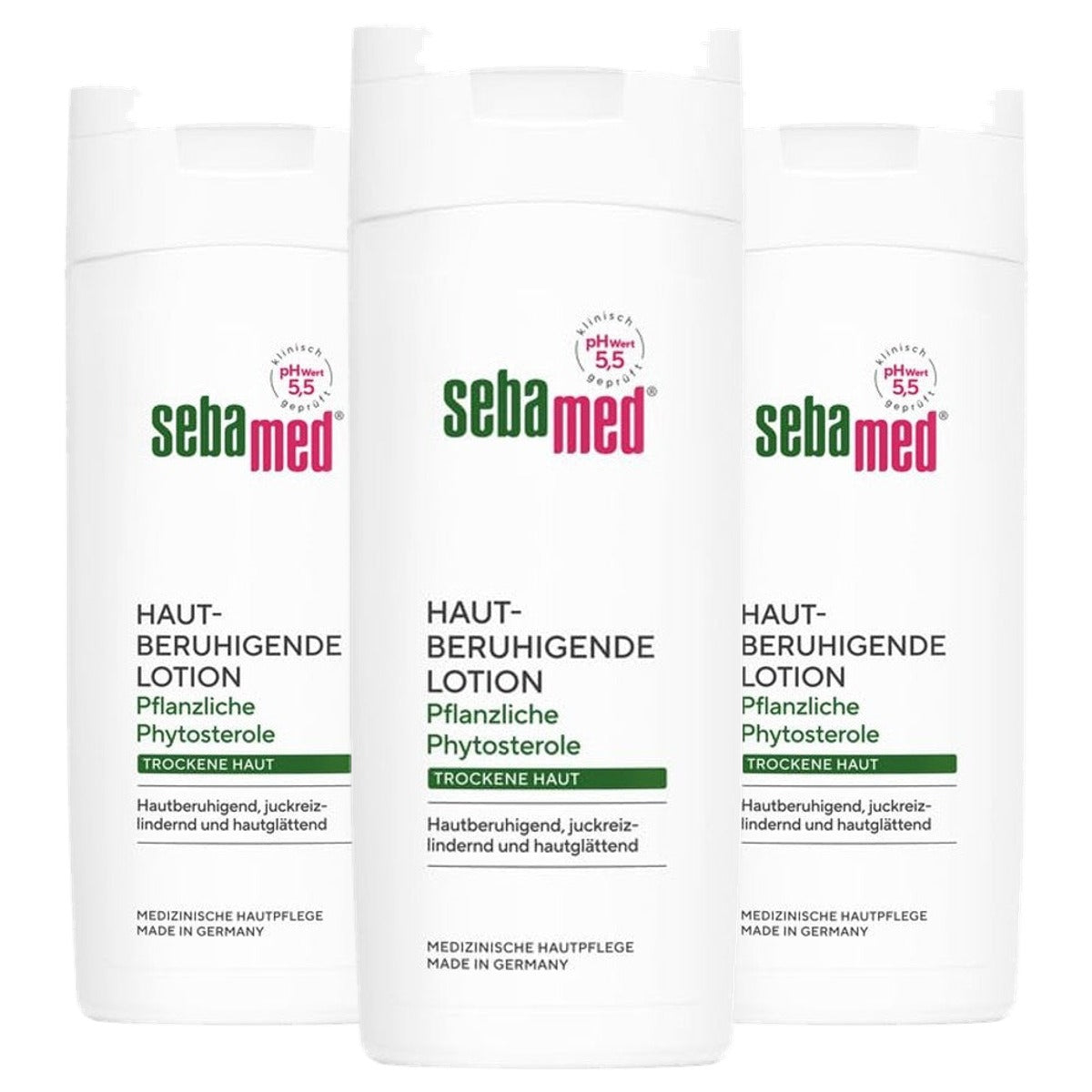 Sebamed Huidkalmerende lotion droge huid 3 x 200 ml - Voordeelverpakking