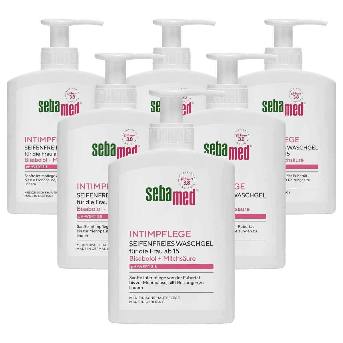 Sebamed Intieme Wasgel pH 3,8 6 x 200 ml - Voordeelverpakking