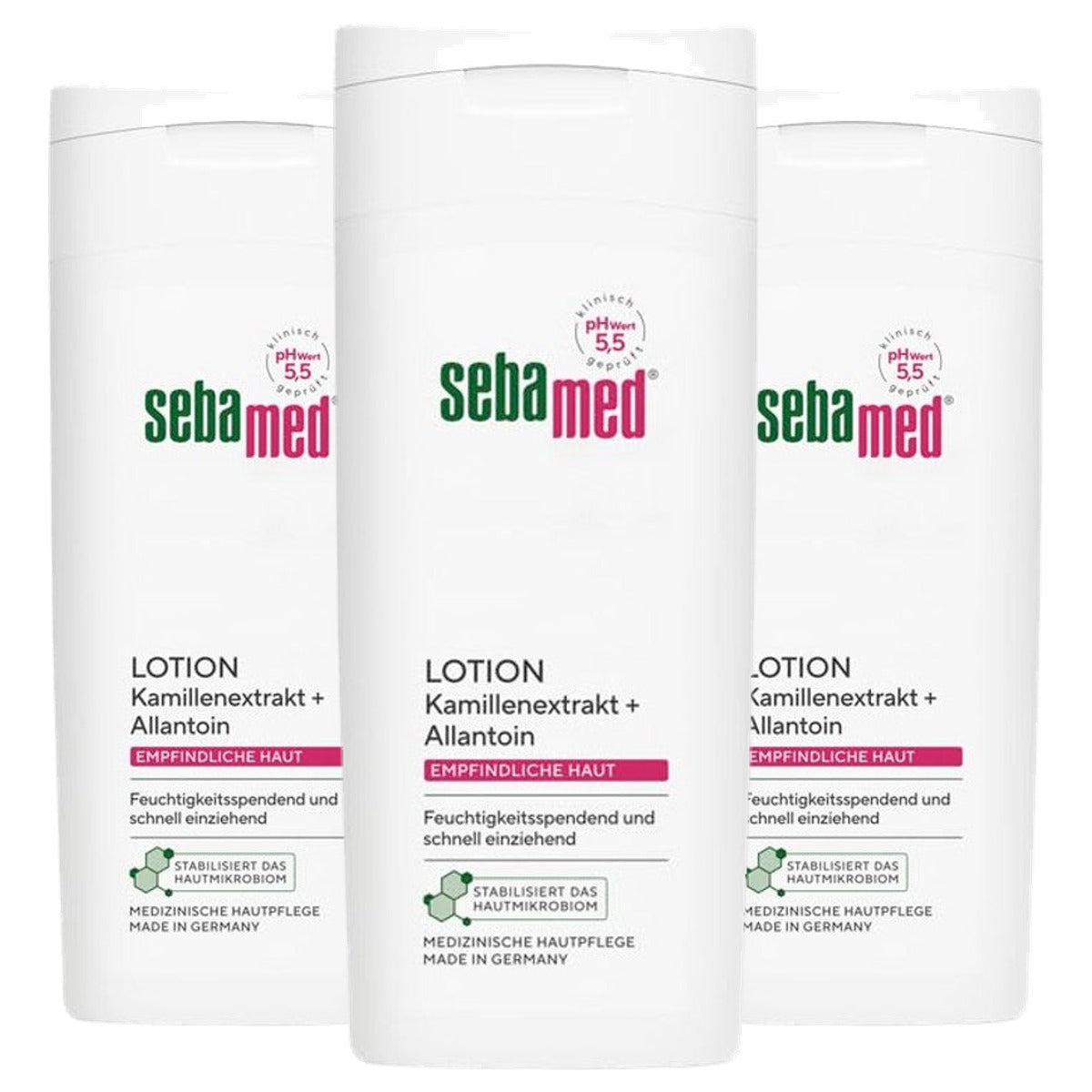 Sebamed Lotion voor gevoelige en droge huid 3 x 200 ml - Voordeelverpakking