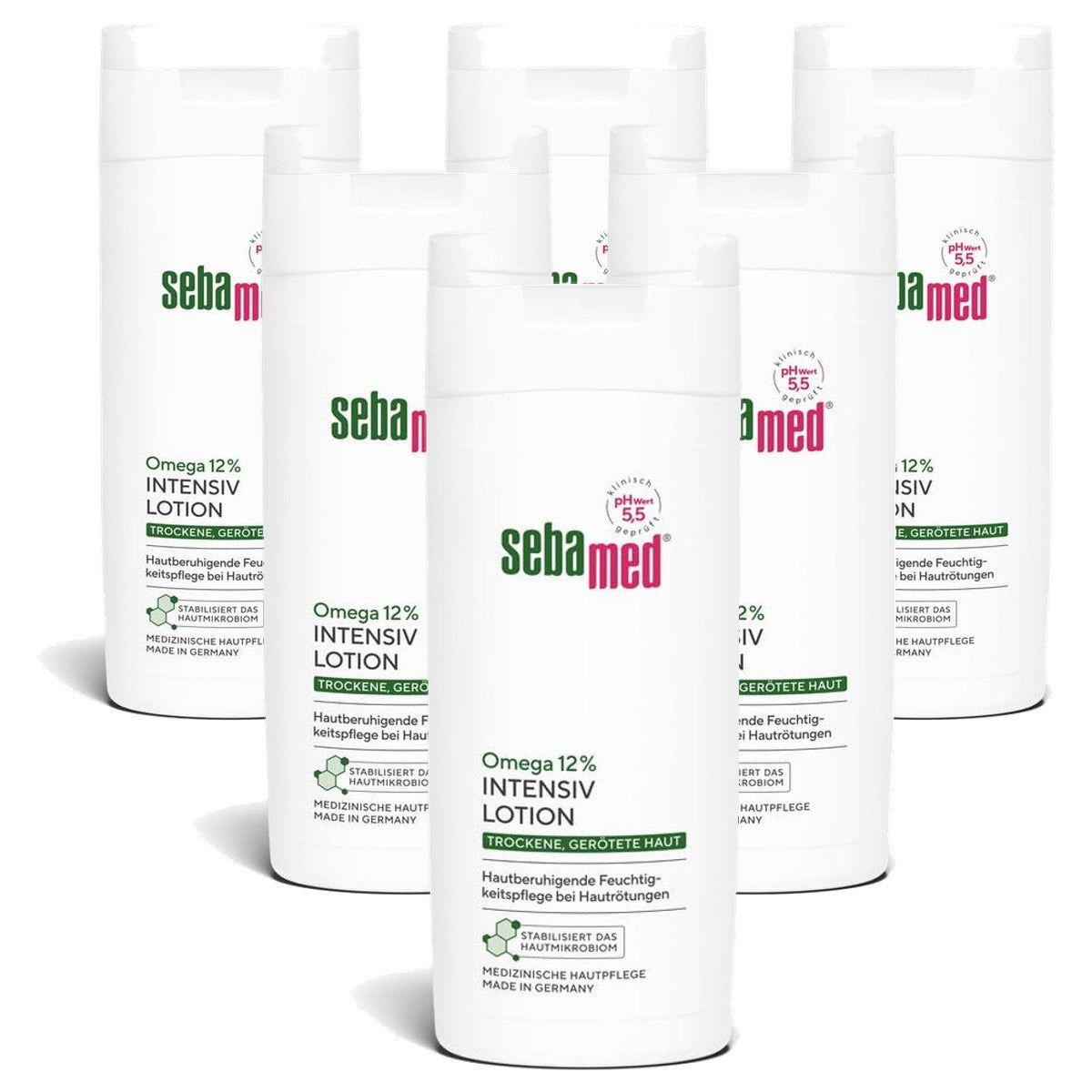 Sebamed Omega 12% intensieve lotion droge huid 6 x 200 ml - Voordeelverpakking
