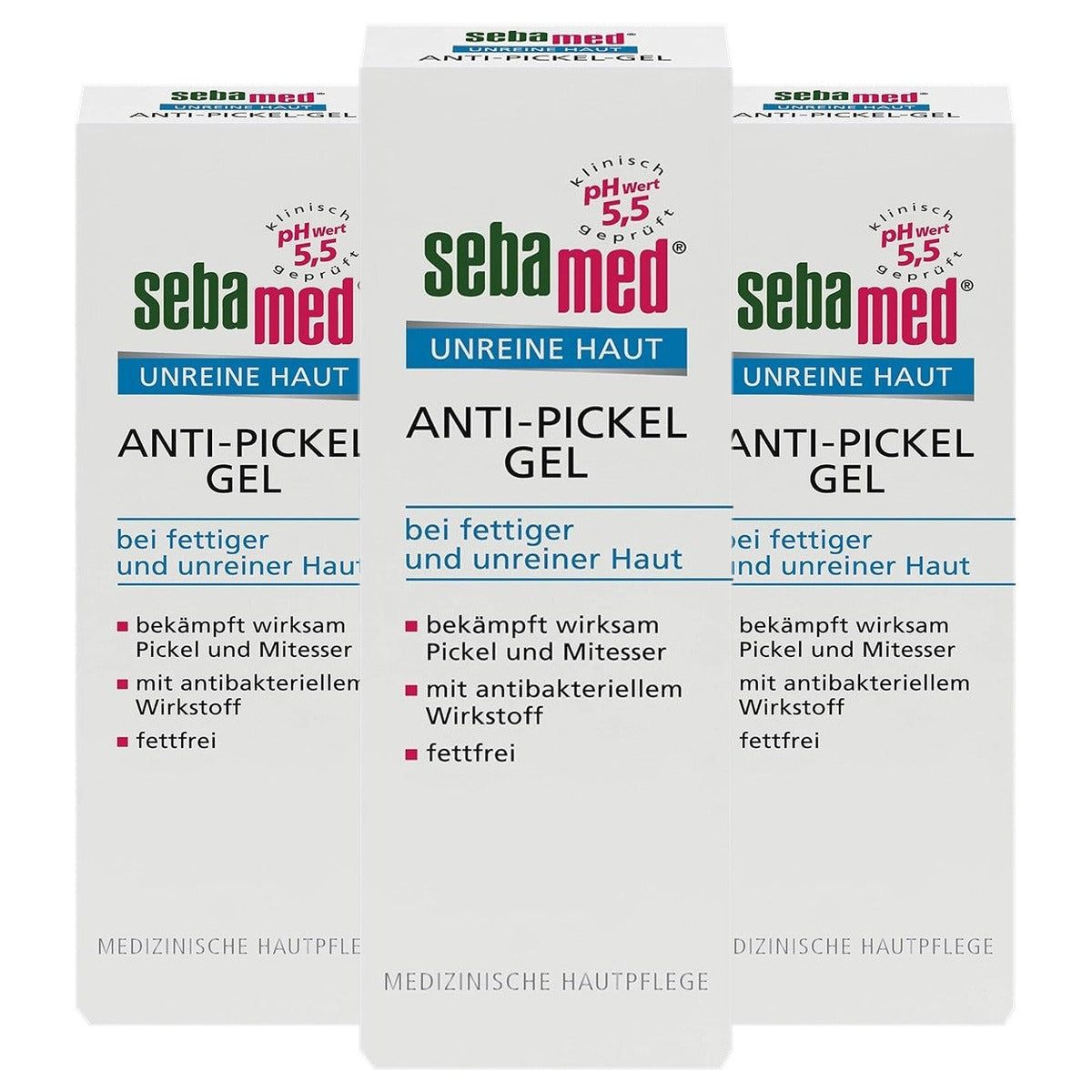 Sebamed Onzuivere huid anti-puistjesgel 3 x 50 g - Voordeelverpakking