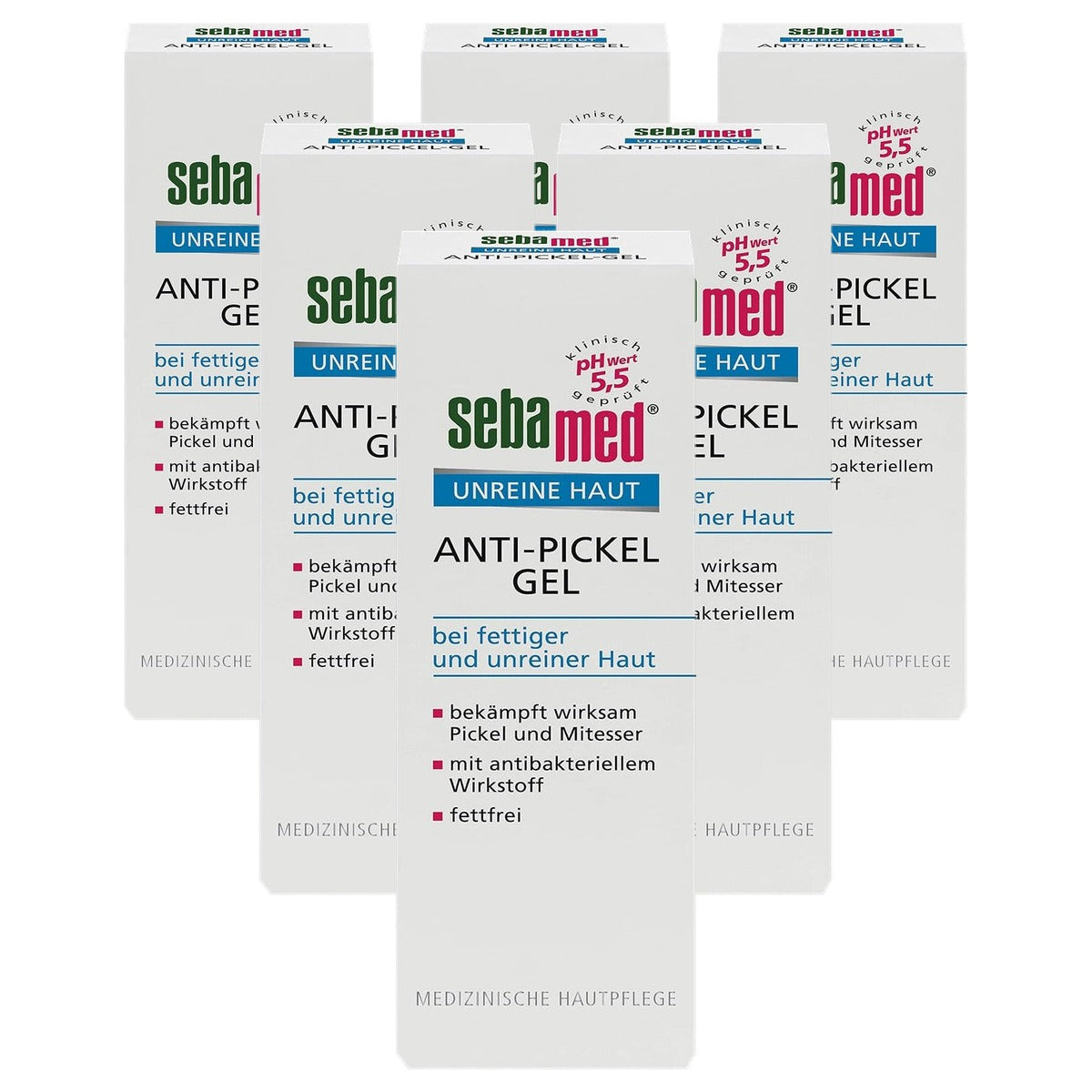 Sebamed Onzuivere huid anti-puistjesgel 6 x 50 g - Voordeelverpakking
