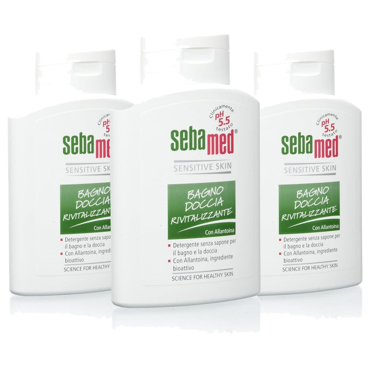 Sebamed Revitaliserend douchebad pH 5,5 3 x 200 ml - Voordeelverpakking
