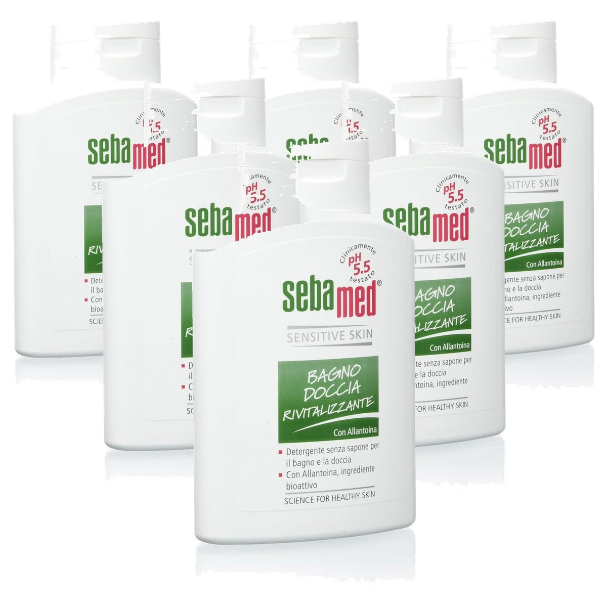 Sebamed Revitaliserend douchebad pH 5,5 6 x 200 ml - Voordeelverpakking