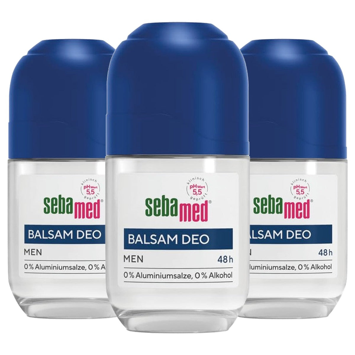 Sebamed Roll-On Balsem Deodorant voor mannen 3 x 50 ml - Voordeelverpakking