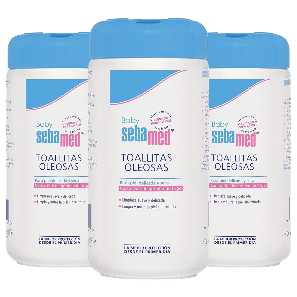 Sebamed Seba Med Baby Toallitas Oleosas 70U - 3-pack