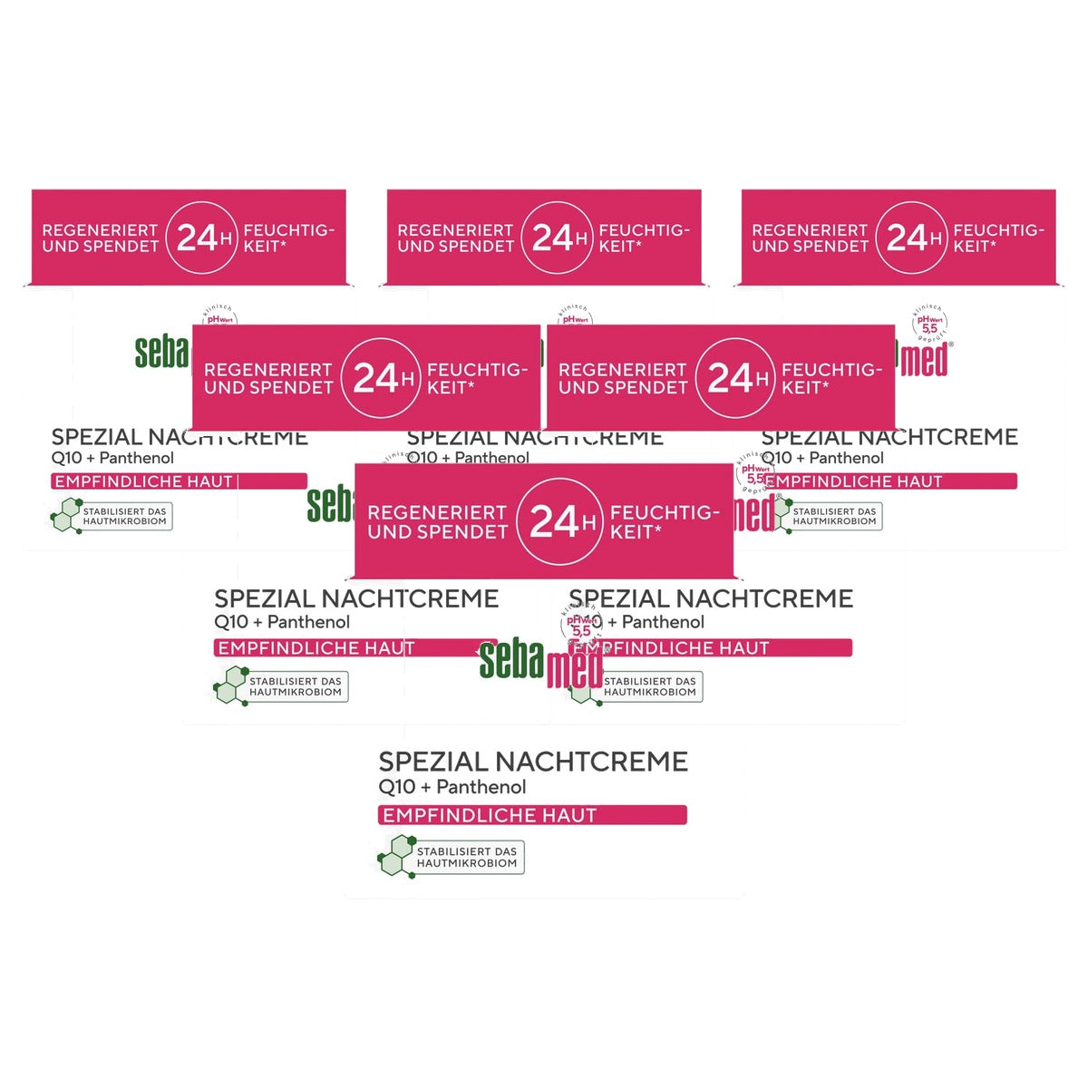 Sebamed Speciale nachtcrème 6 x 75 ml - Voordeelverpakking