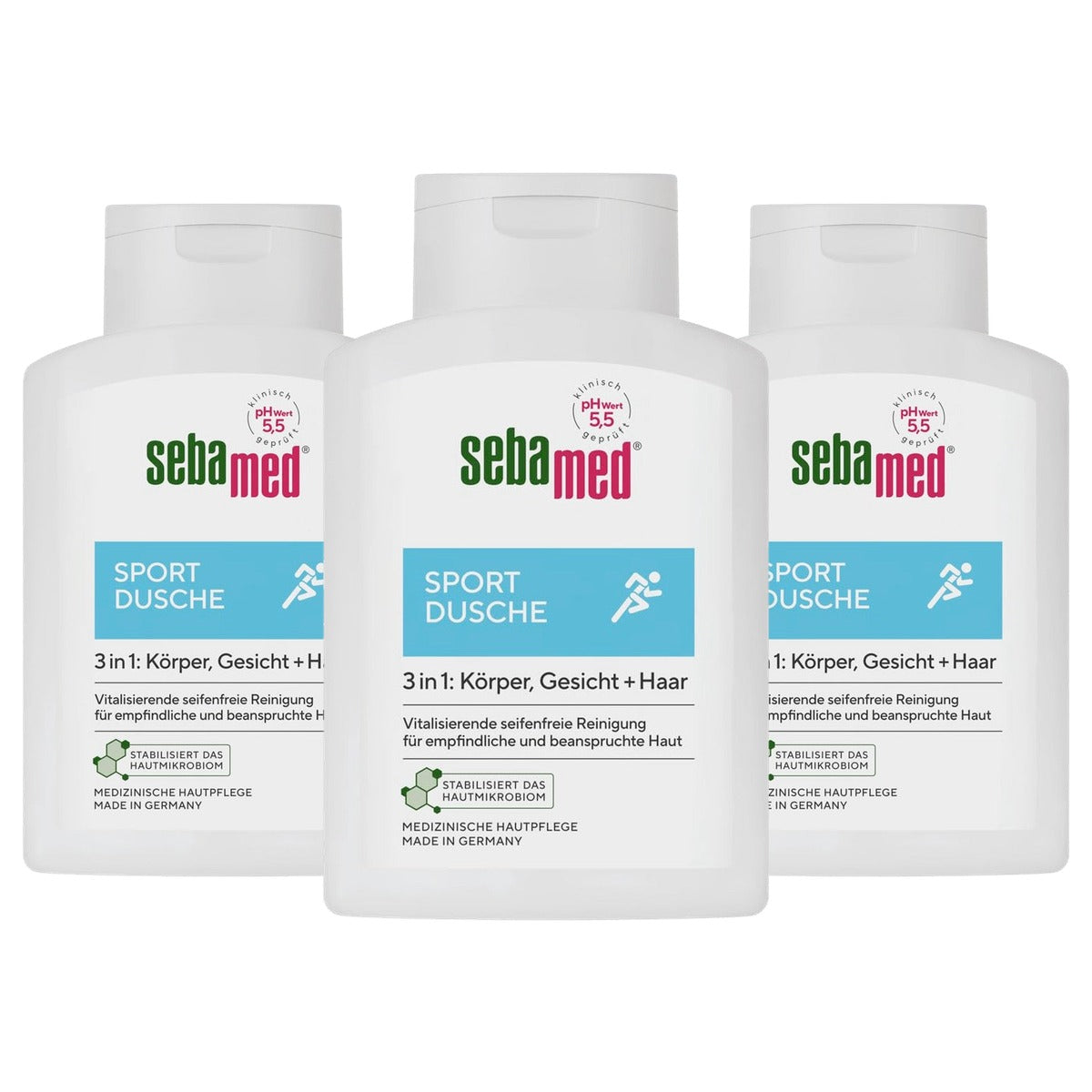 Sebamed Sportdouche 3-in-1 3 x 200 ml - Voordeelverpakking