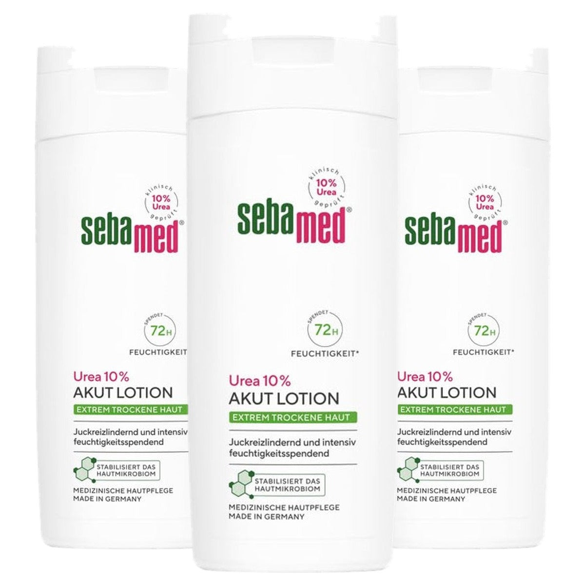 Sebamed Urea 10% acute lotion extreem droge huid 3 x 200 ml - Voordeelverpakking
