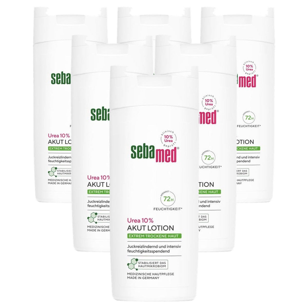 Sebamed Urea 10% acute lotion extreem droge huid 6 x 200 ml - Voordeelverpakking