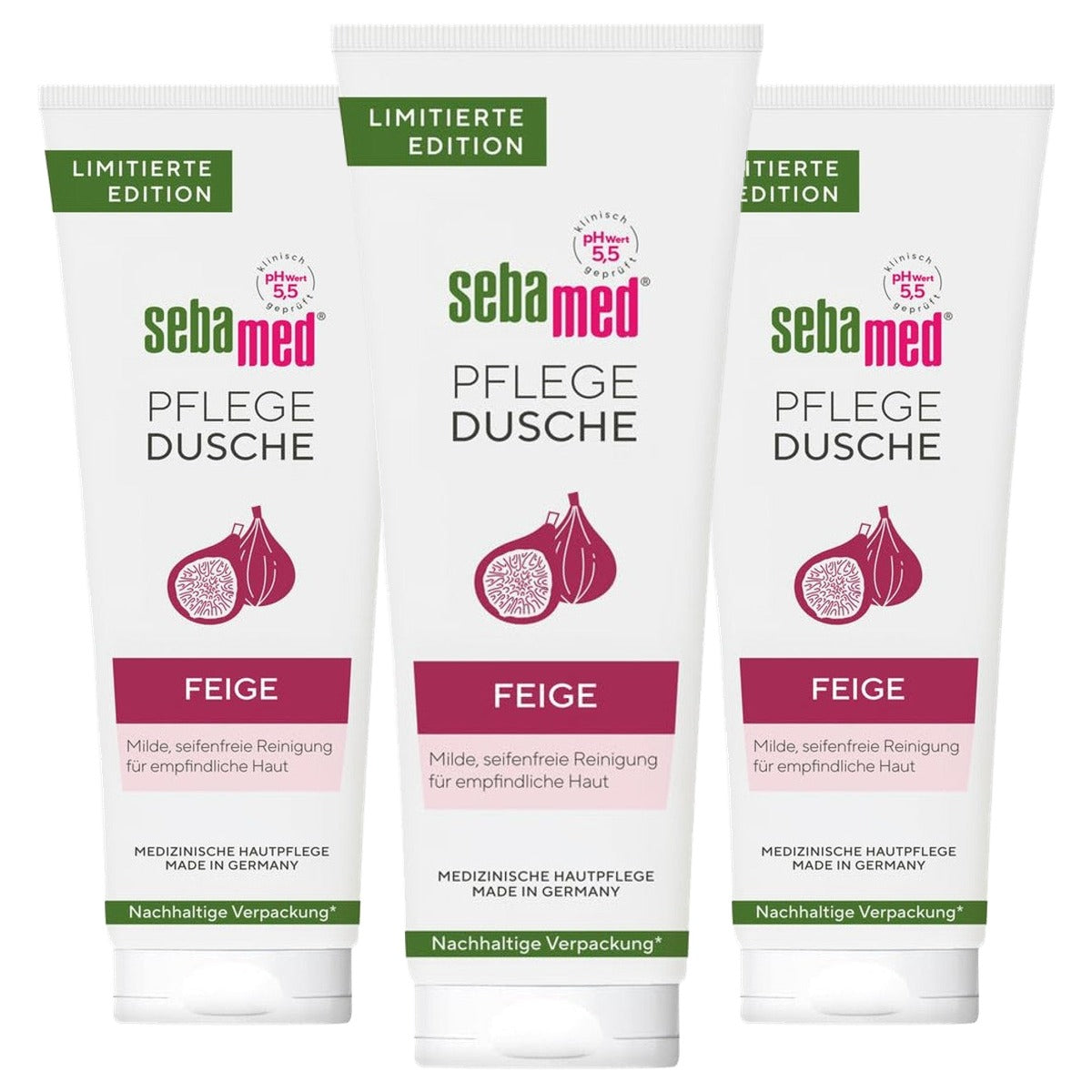 Sebamed Verzorgende douchegel met vijg 3 x 250 ml - Voordeelverpakking