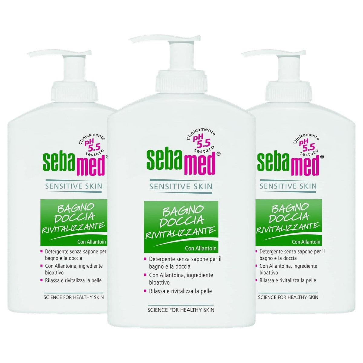 Sebamed Vitaliserende douchegel pH 5,5 3 x 400 ml - Voordeelverpakking