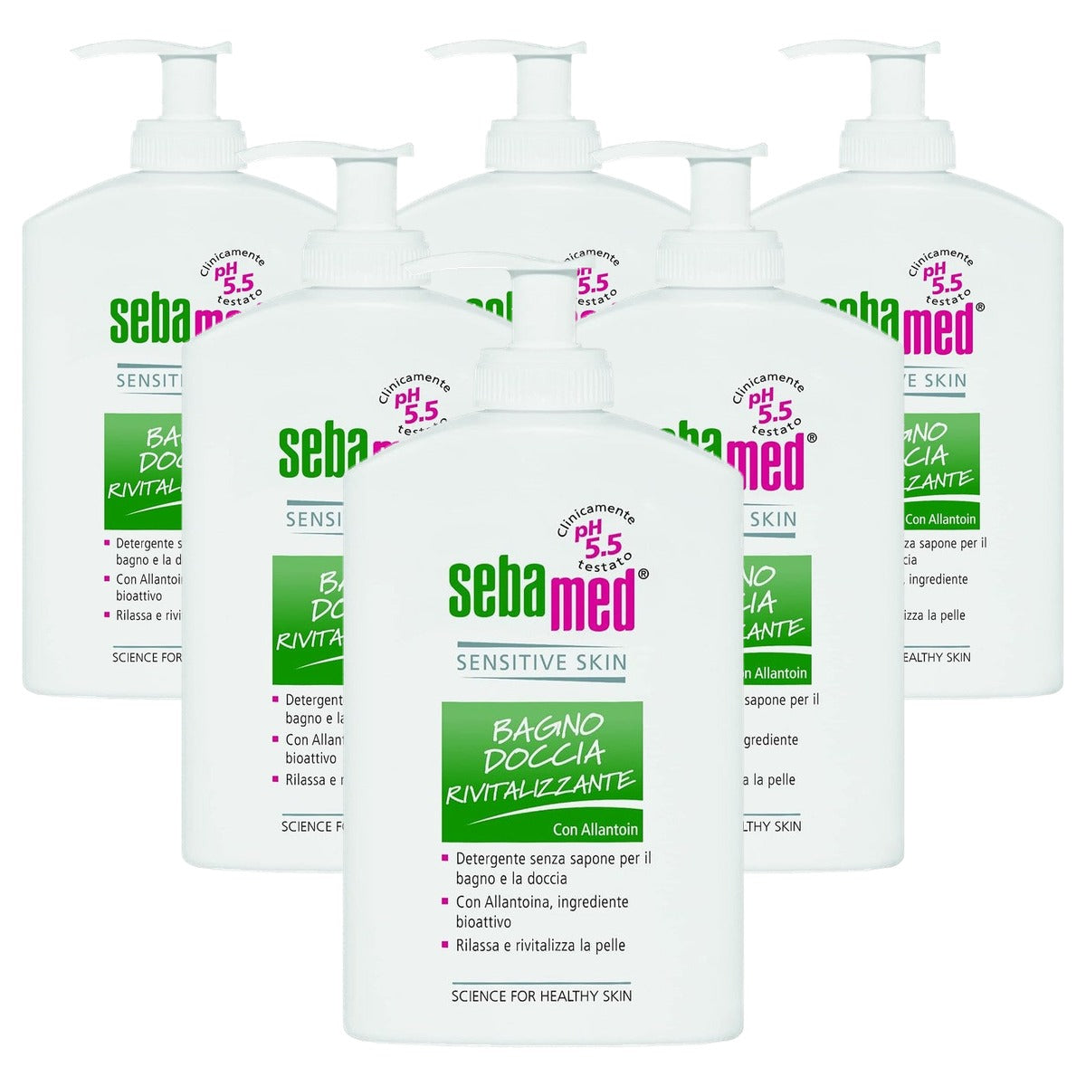 Sebamed Vitaliserende douchegel pH 5,5 6 x 400 ml - Voordeelverpakking