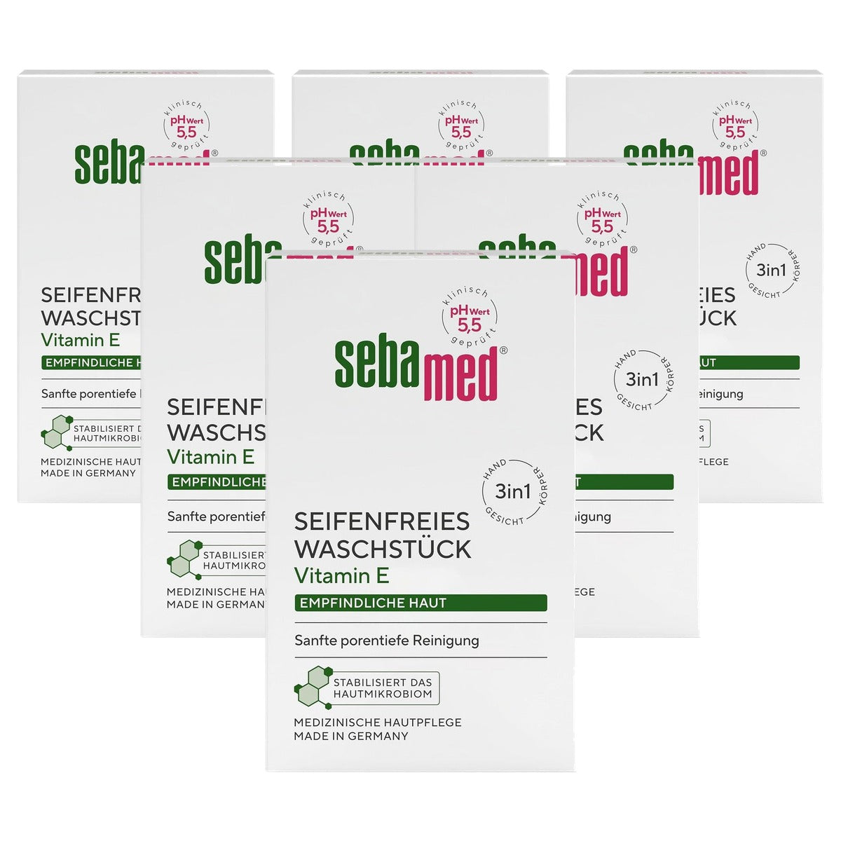 Sebamed Zeepvrij wasstuk 6 x 150 g - Voordeelverpakking