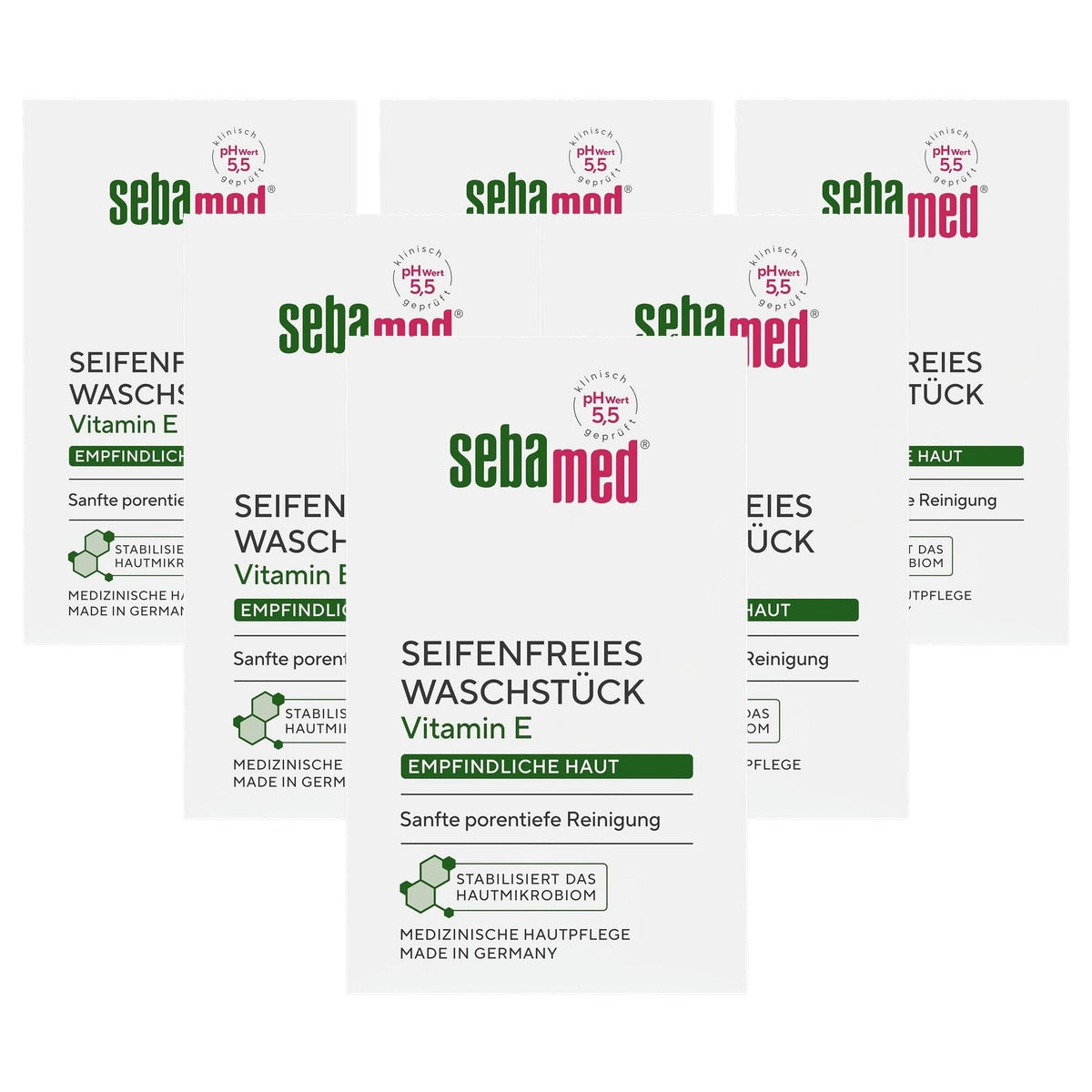 Sebamed Zeepvrij wasstuk 6 x 50 g - Voordeelverpakking