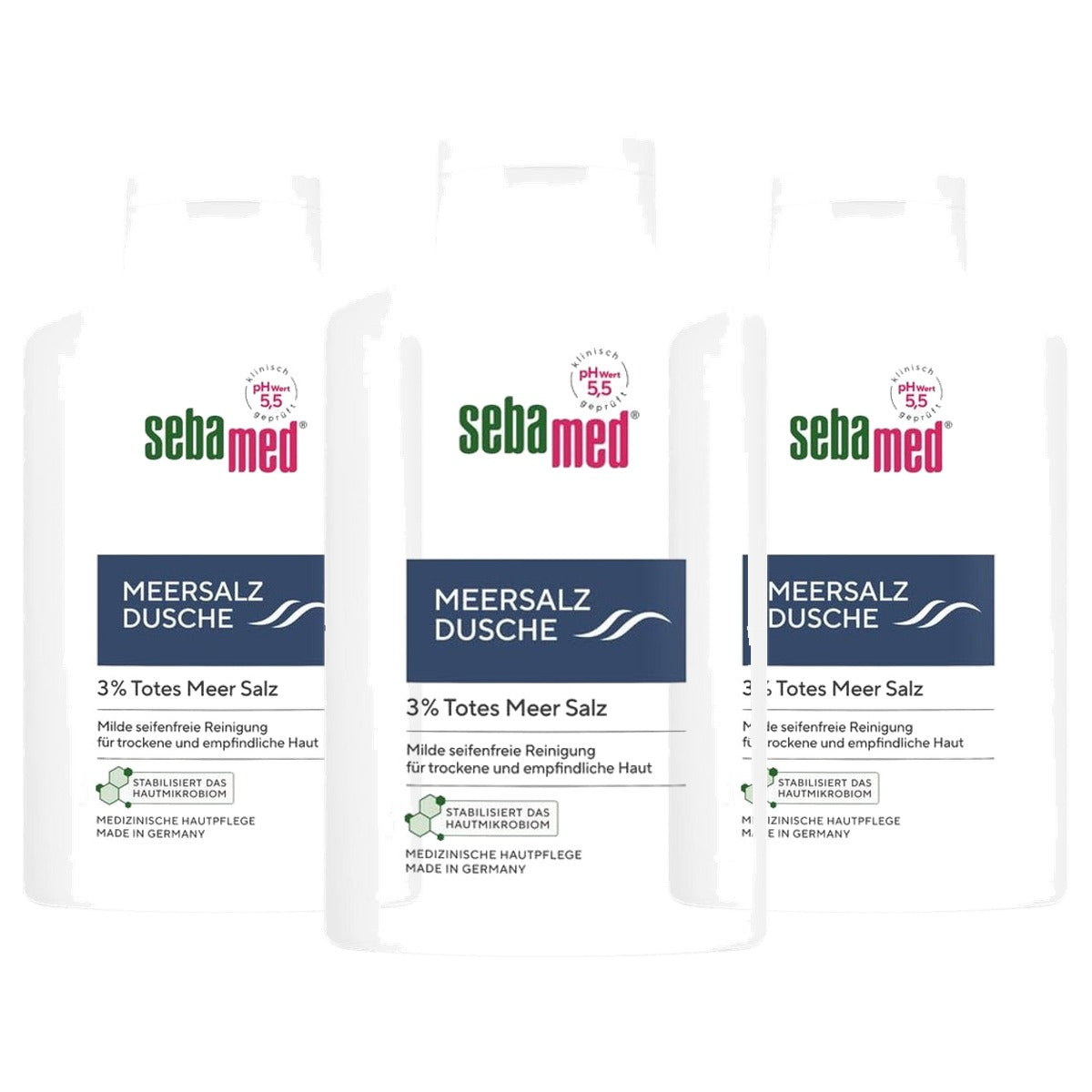Sebamed Zeezout douchegel 3 x 400 ml - Voordeelverpakking