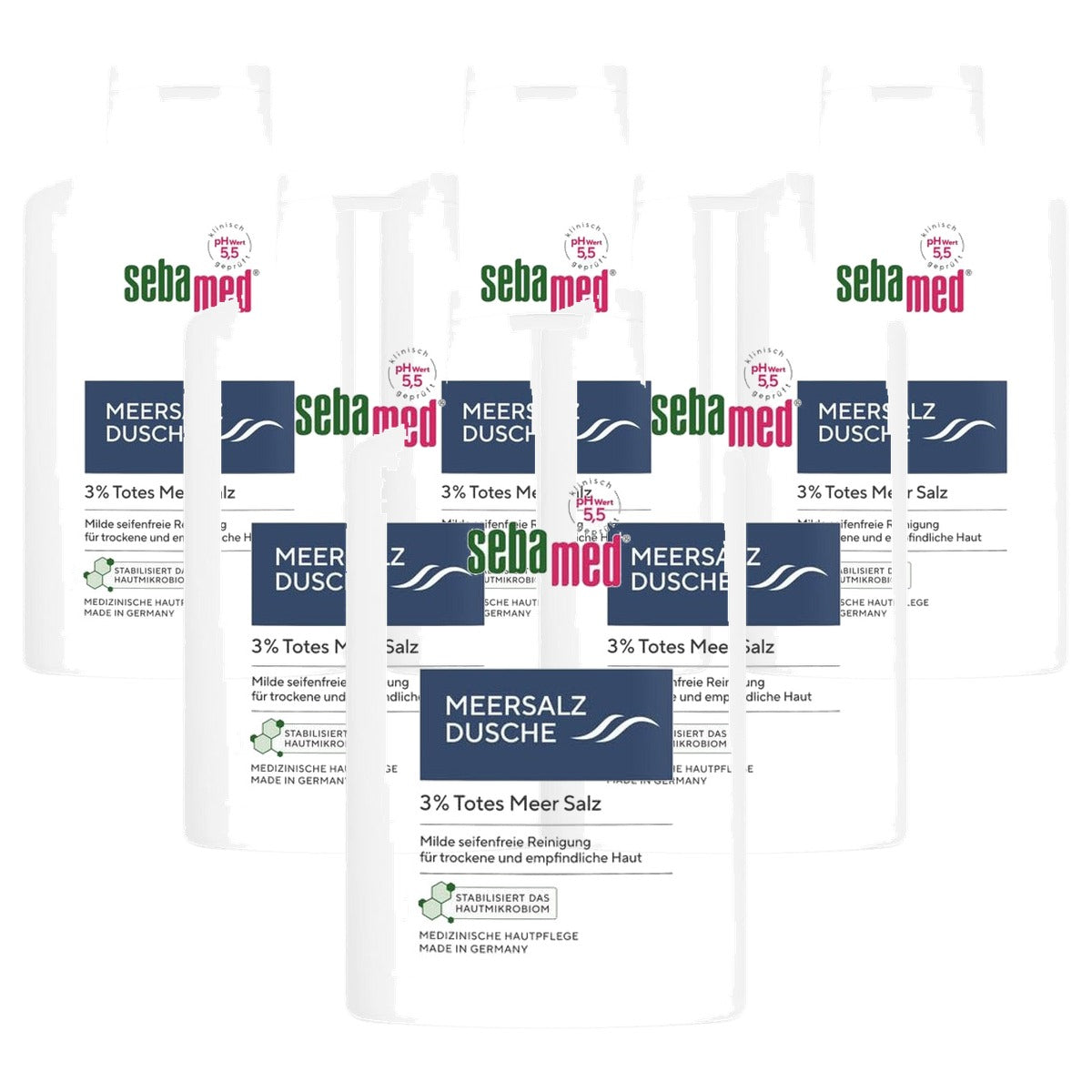 Sebamed Zeezout douche 6 x 400 ml - Voordeelverpakking