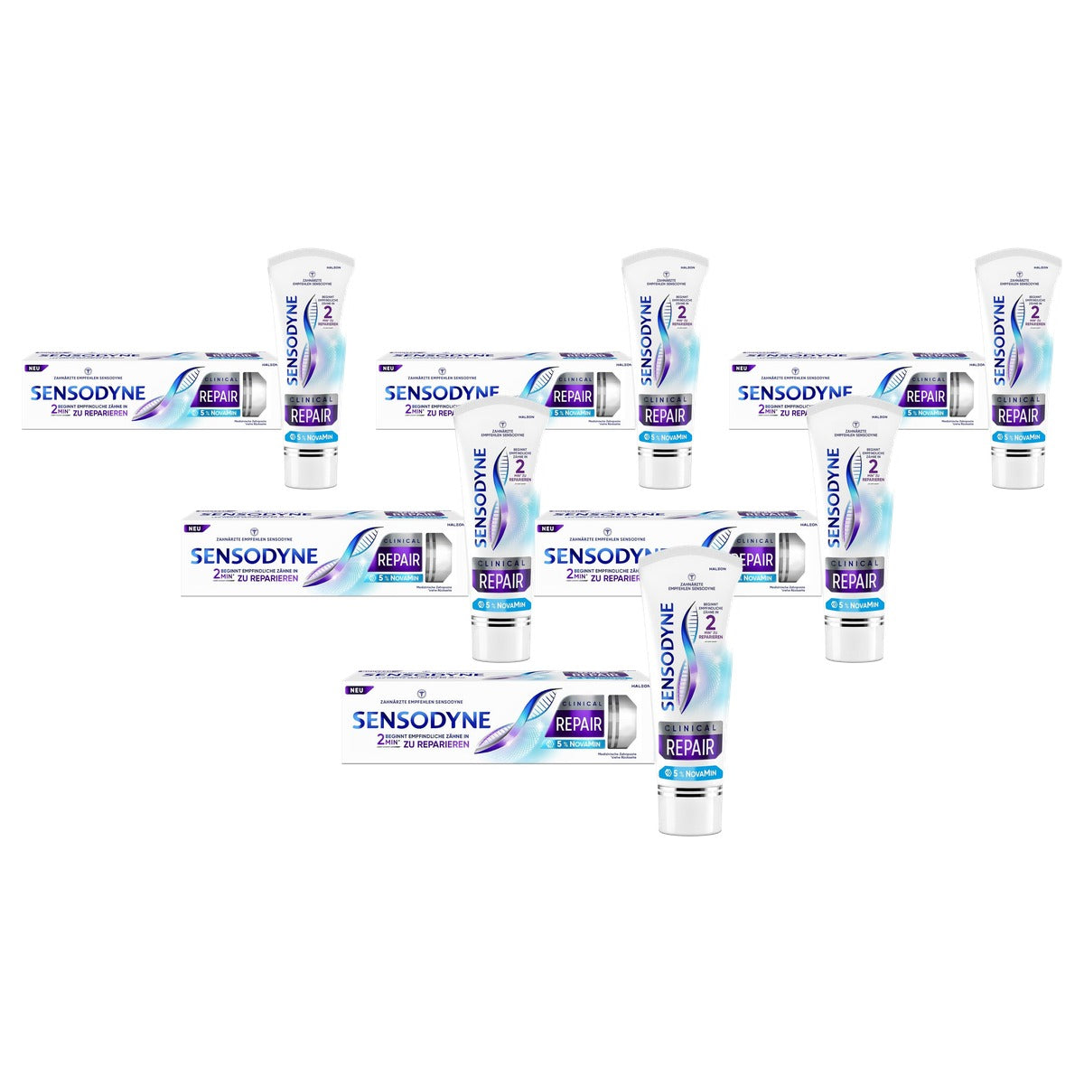 Sensodyne Clinical Repair Tandpasta 5% NovaMin 6 x 75 ml - Voordeelverpakking