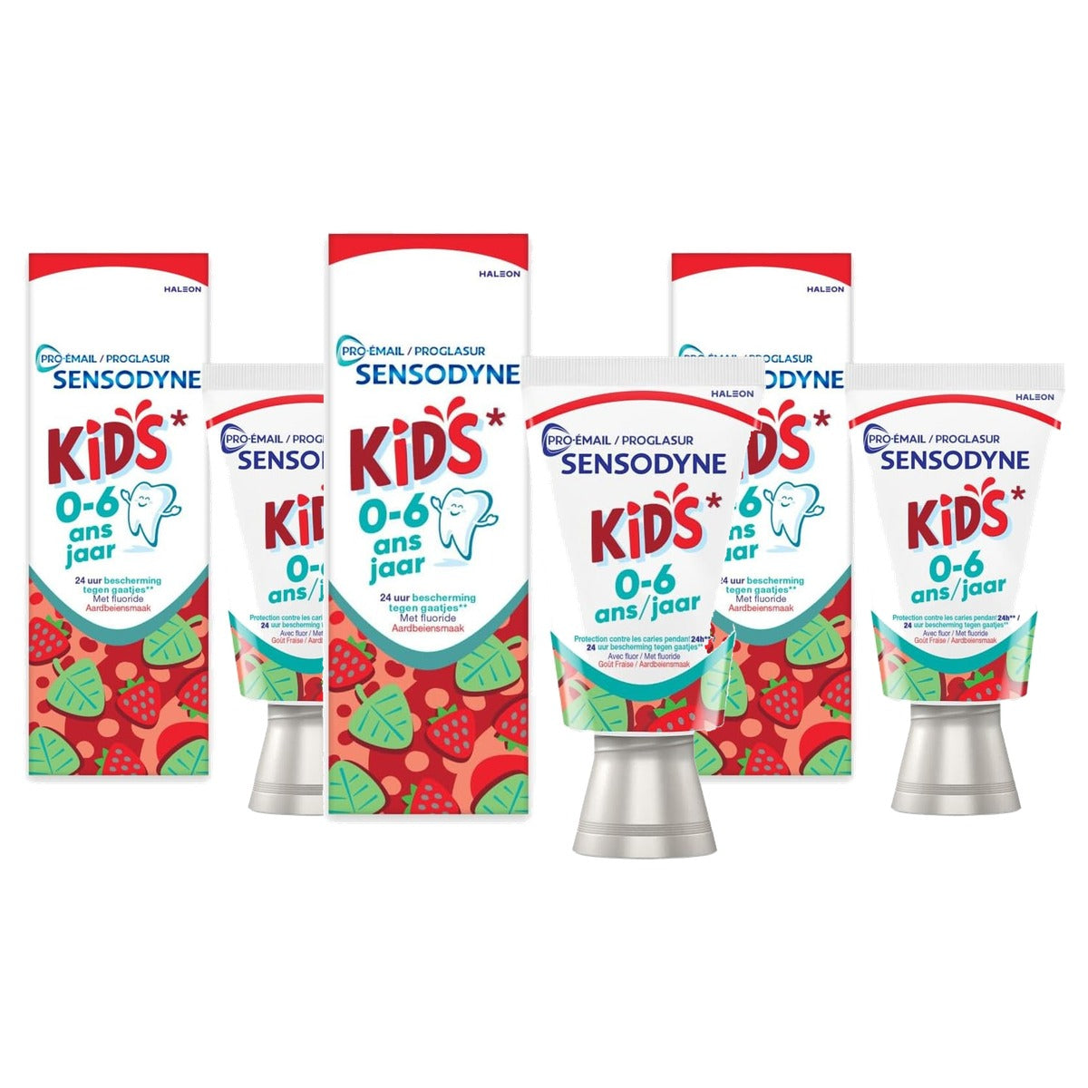 Sensodyne Proglazuur Kids 0-6 Tandpasta 3 x 50 ml - Voordeelverpakking