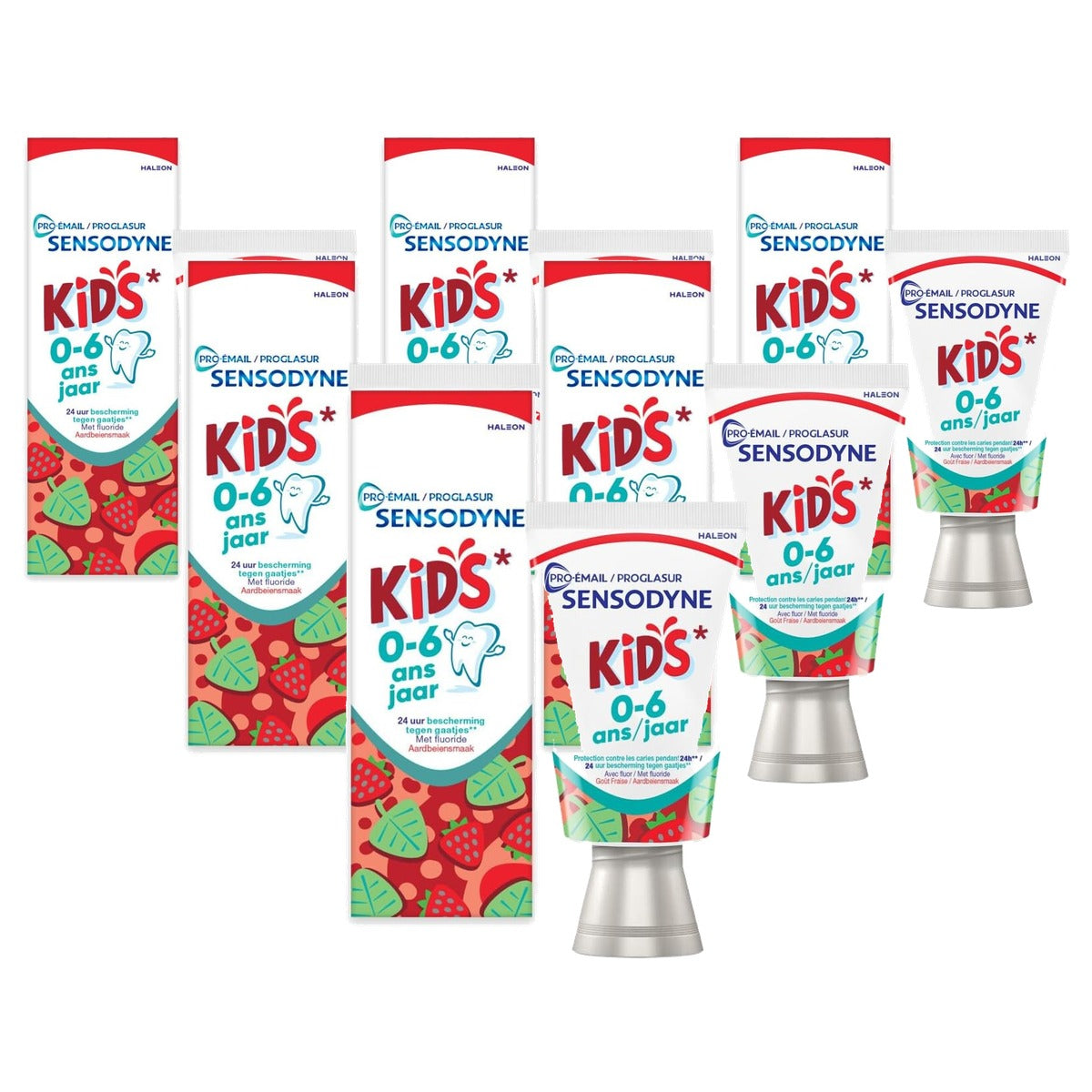 Sensodyne Proglazuur Kids 0-6 Tandpasta 6 x 50 ml - Voordeelverpakking