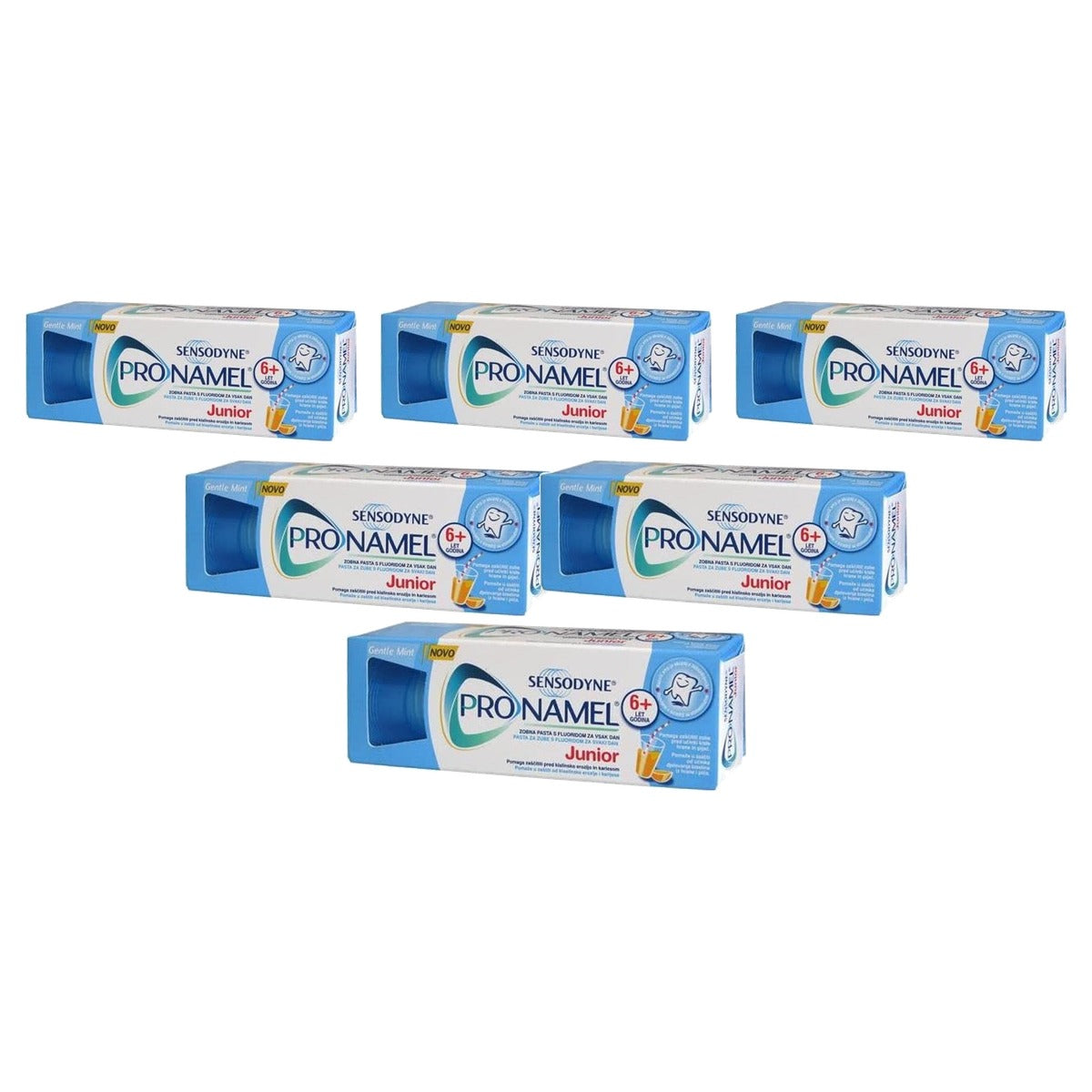 Sensodyne Pediatric Tandpasta Pronamel Junior 6 x 50 ml - Voordeelverpakking