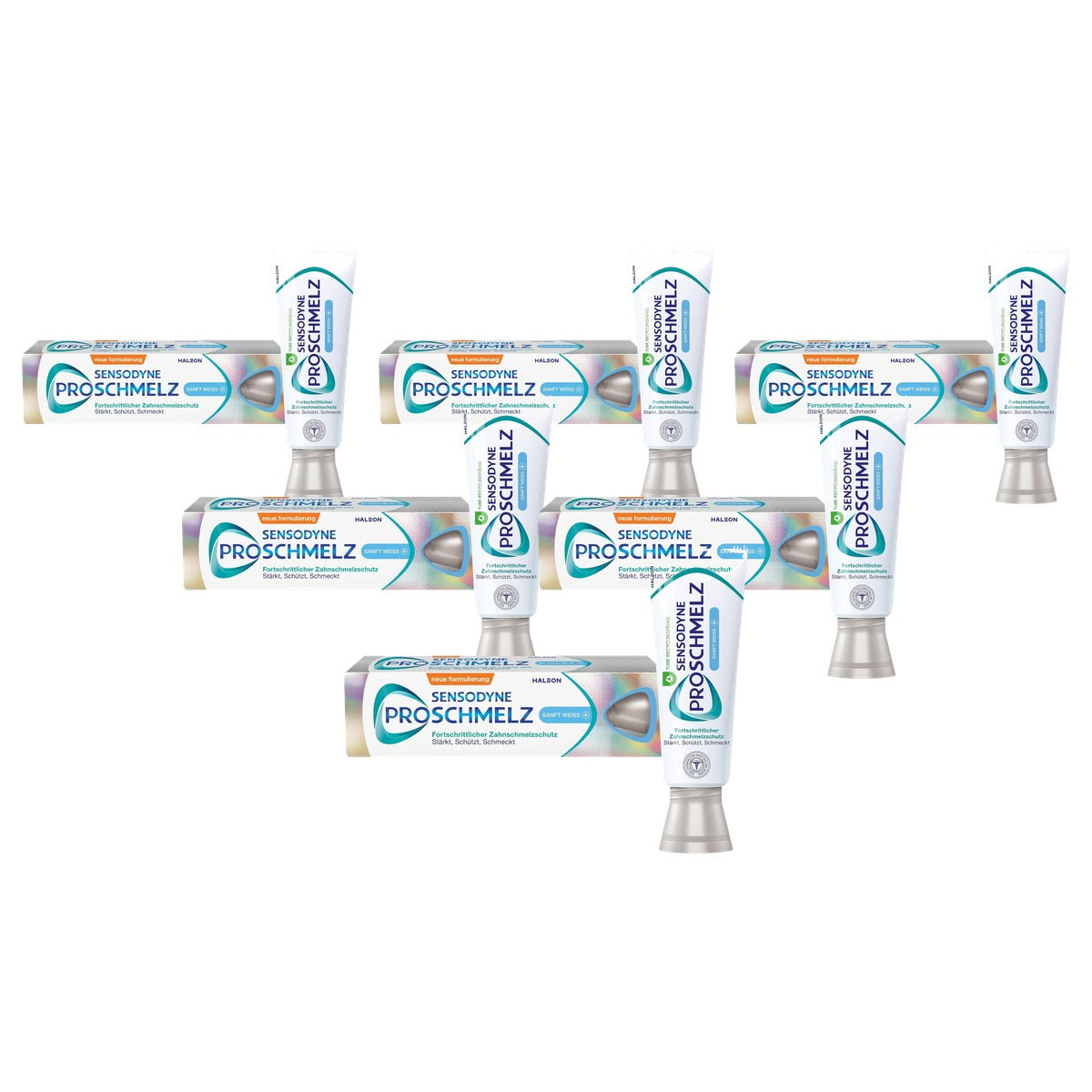 Sensodyne ProSchmelz Zacht Wit tandpasta 6 x 75 ml - Voordeelverpakking