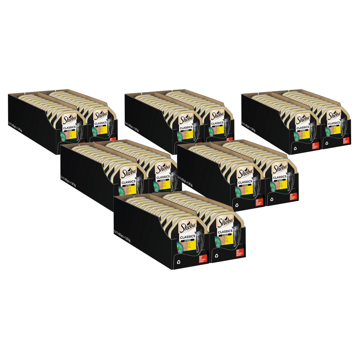Sheba Classics natvoer kattenvoer paté eend en kip 22 x 85 g - 6-pack