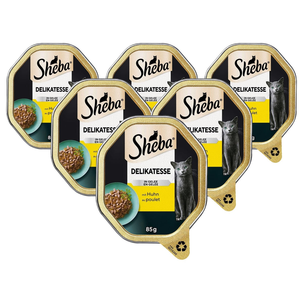 Sheba Delikatesse natvoer kattenvoer kip in gelei 22 x 85 g - 6-pack