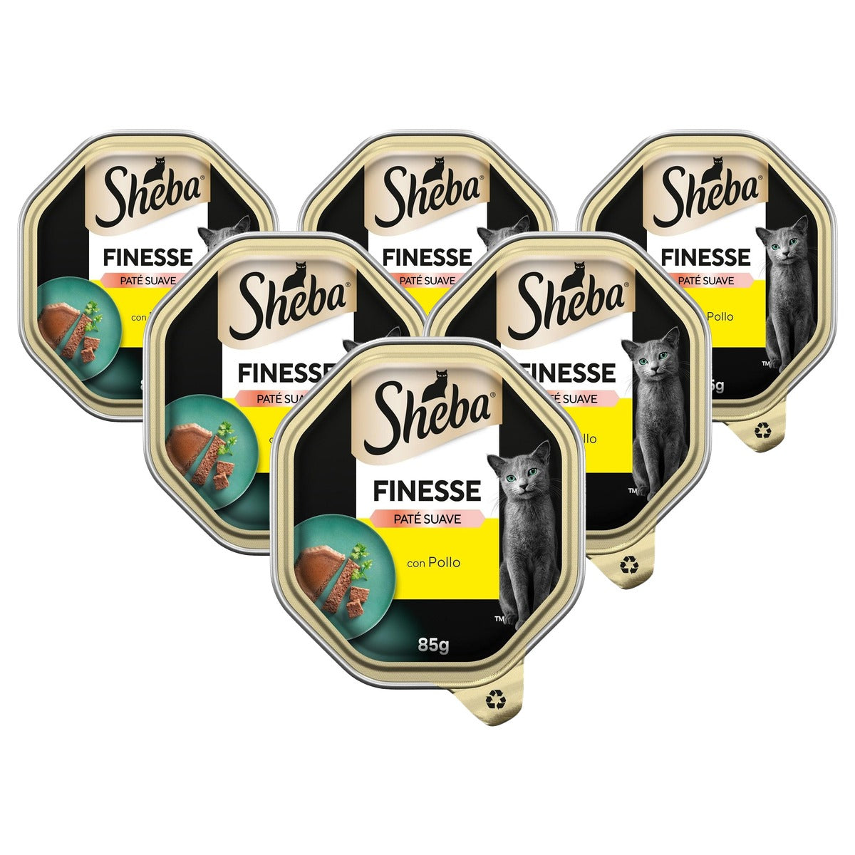 Sheba Finesse natvoer kattenvoer kip 85 g - 6-pack