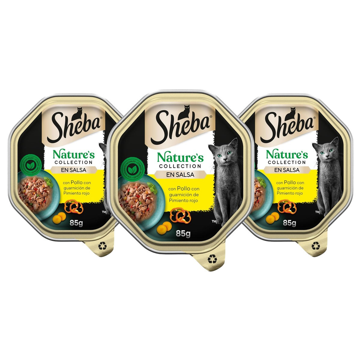 Sheba Nature Collection natvoer kattenvoer kip 22 x 85 g - 3-pack