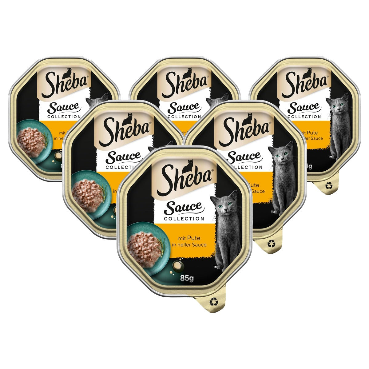 Sheba Sauce Collection natvoer kattenvoer kalkoen 2 x 11 x 85 g - 6-pack