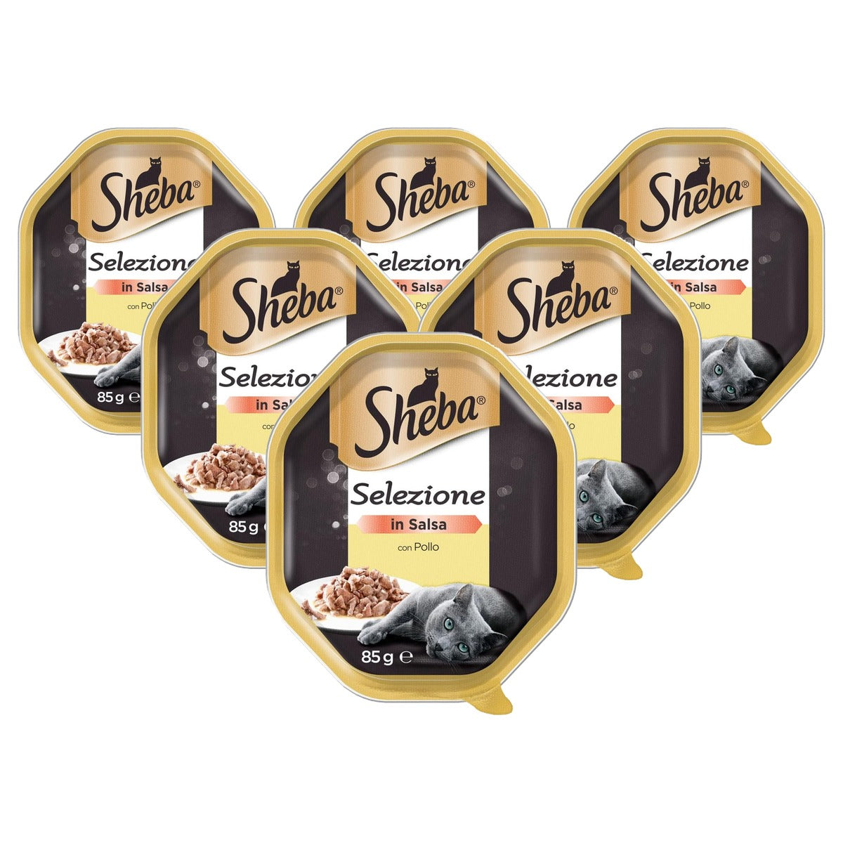 Sheba Selectie in Saus natvoer kattenvoer Kip 22 x 85 g - 6-pack