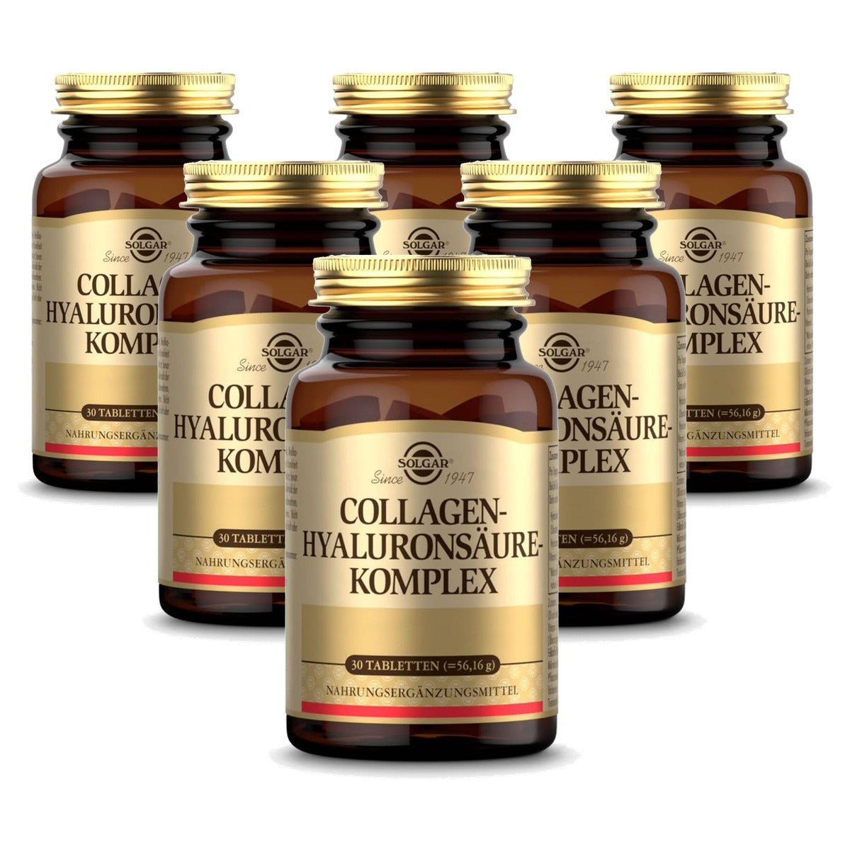 Solgar Collageen Hyaluronzuur Complex met Vitamine C 30 Tabletten - 6-pack