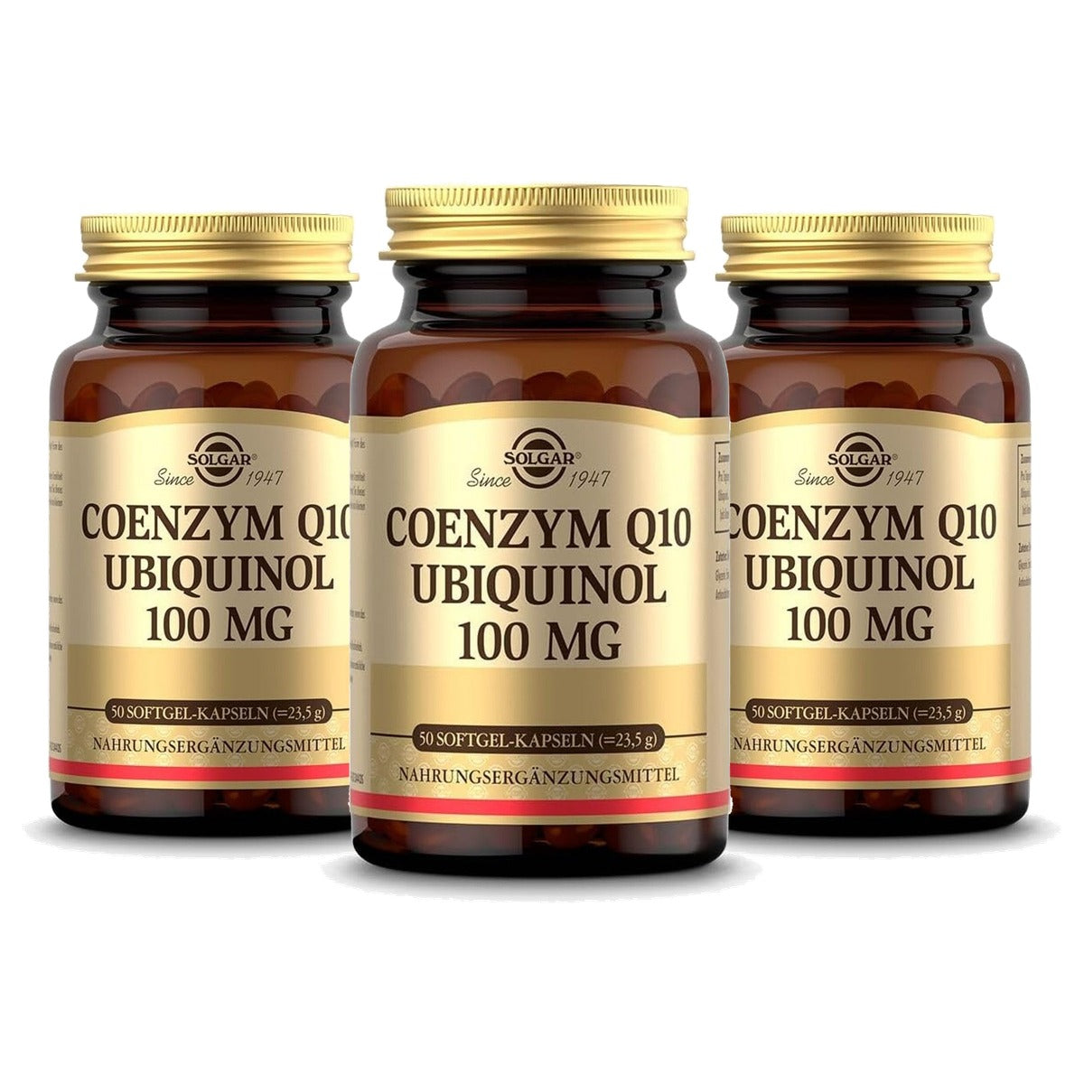 Solgar Coenzym Q10 Ubiquinol 100 mg 50 Softgelcapsules - 3-pack