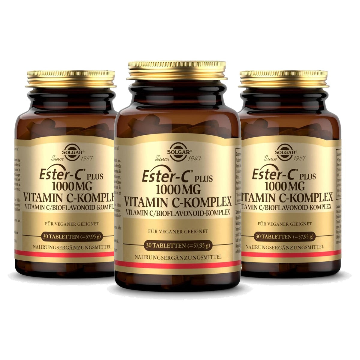 Solgar Ester-C Plus 1000 mg Vitamine C Complex 30 Capsules - 3-pack