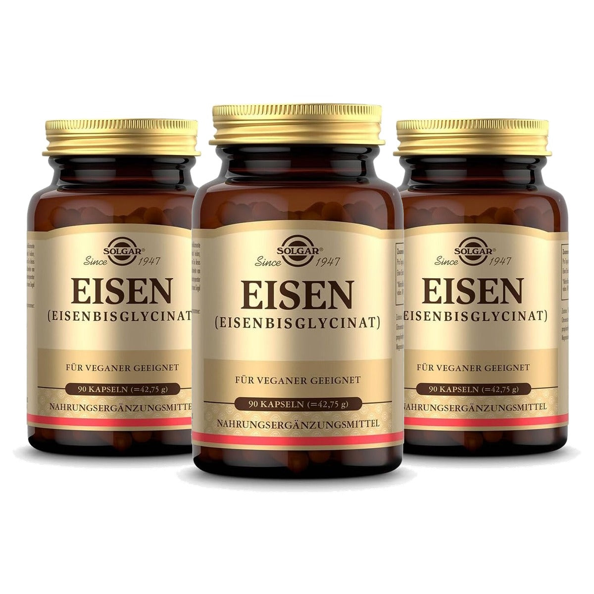 Solgar IJzer 20 mg Maagvriendelijk 90 Capsules - 3-pack