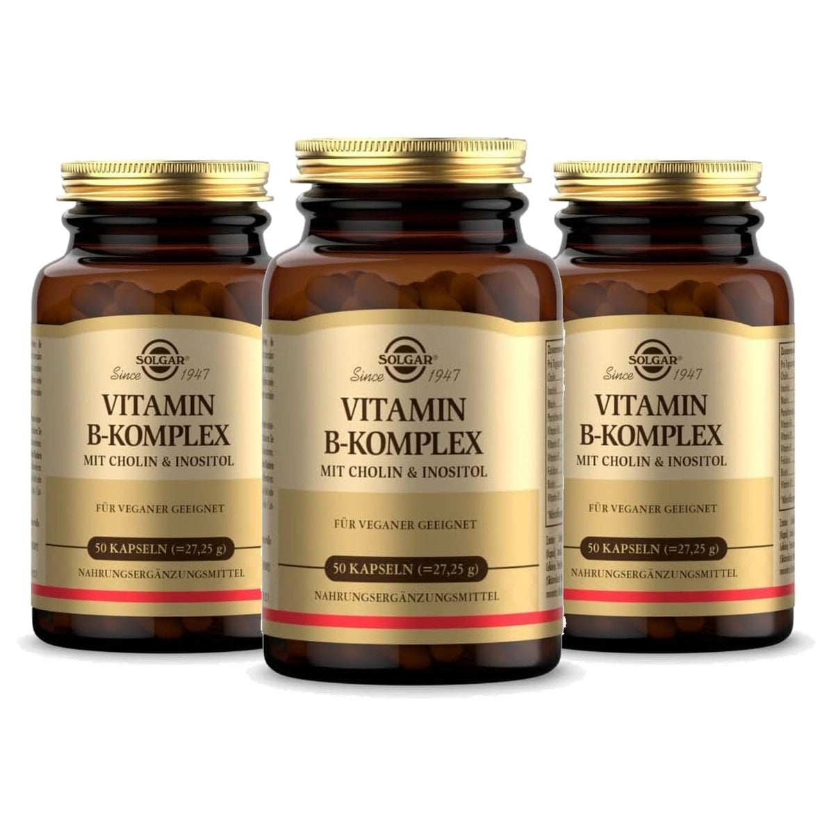 Solgar Vitamine B-Complex met Choline en Inositol 60 Dagen Voorraad - 3-pack