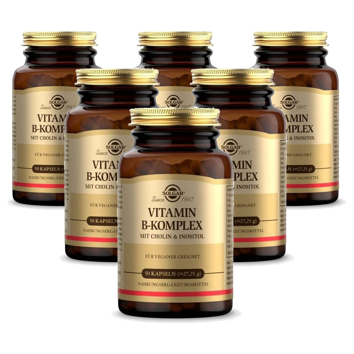 Solgar Vitamine B-Complex met Choline en Inositol 60 Dagen Voorraad - 6-pack
