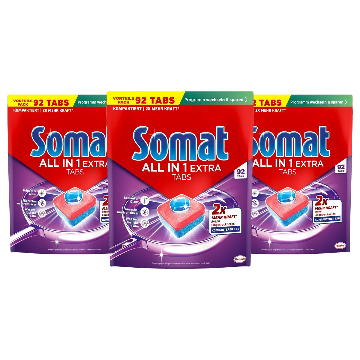Somat All in 1 Extra vaatwassertabs 92 AW - 3-pack
