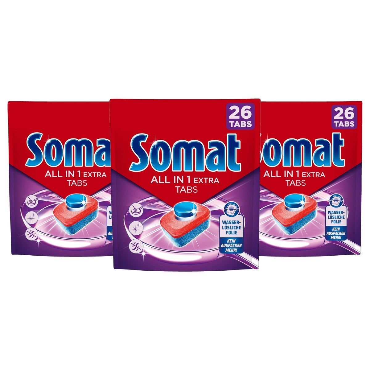 Somat All in 1 Extra vaatwastabletten (26 AW) - 3-pack