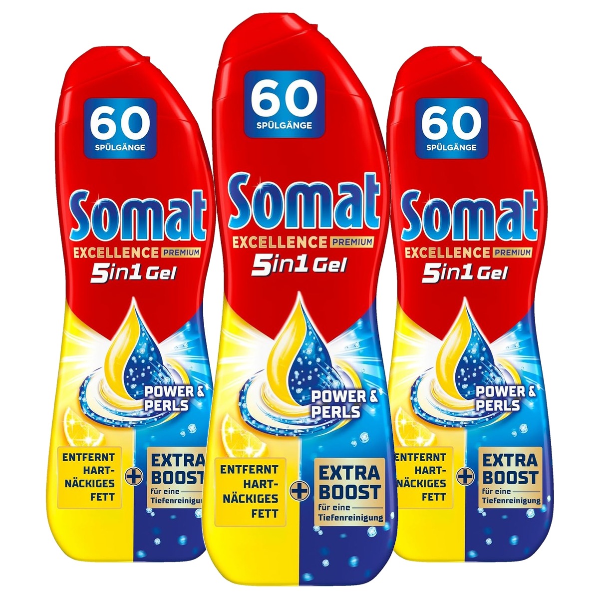 Somat Excellence Premium 5-in-1 Gel Power & Perls 3 x 960 ml - Voordeelverpakking