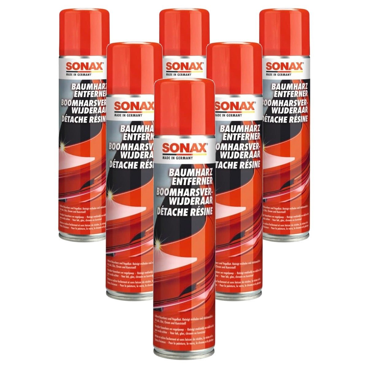 SONAX 390300 Boomharsverwijderaar 6 x 400 ml - Voordeelverpakking