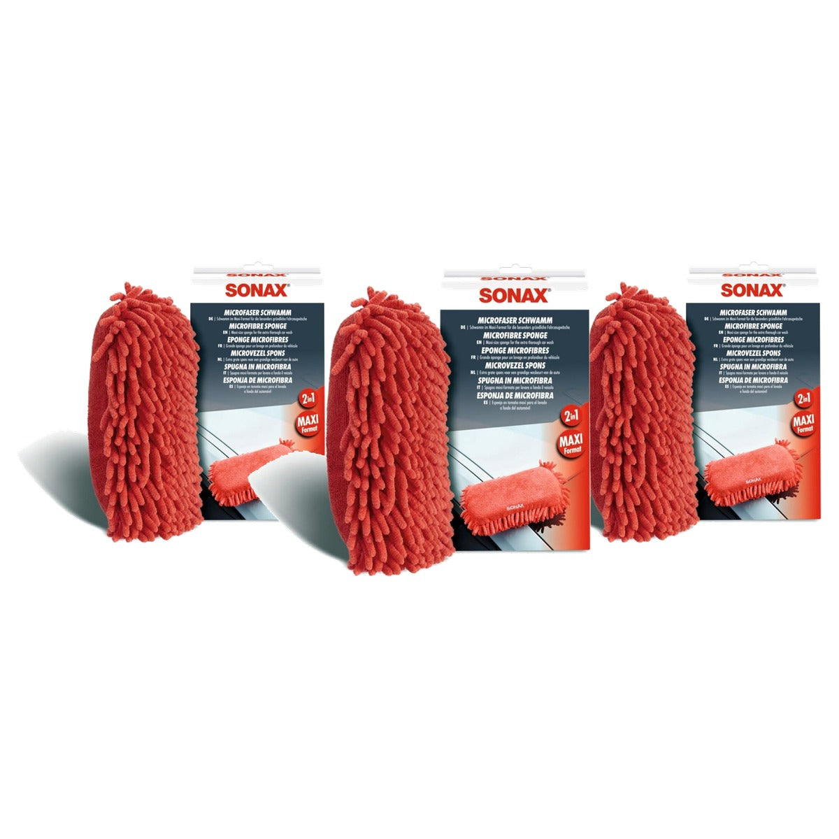 SONAX 428100 Microvezel Spons - 3-pack
